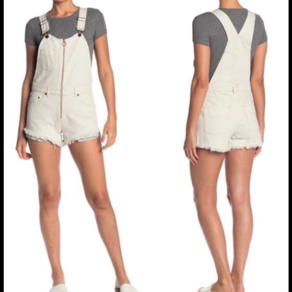 NWOT FREE PEOPLE WE THE FREE DENIM OVERALL